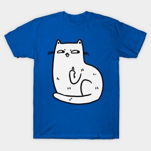 Middle Finger Cat T-Shirt